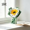 Decorative Faux Flowers Mini Fake Sunflower Bouquet Handcrafted Artificial Soap Carnation Rose Floral Decoration Handmade Valentine's Day Anniversary