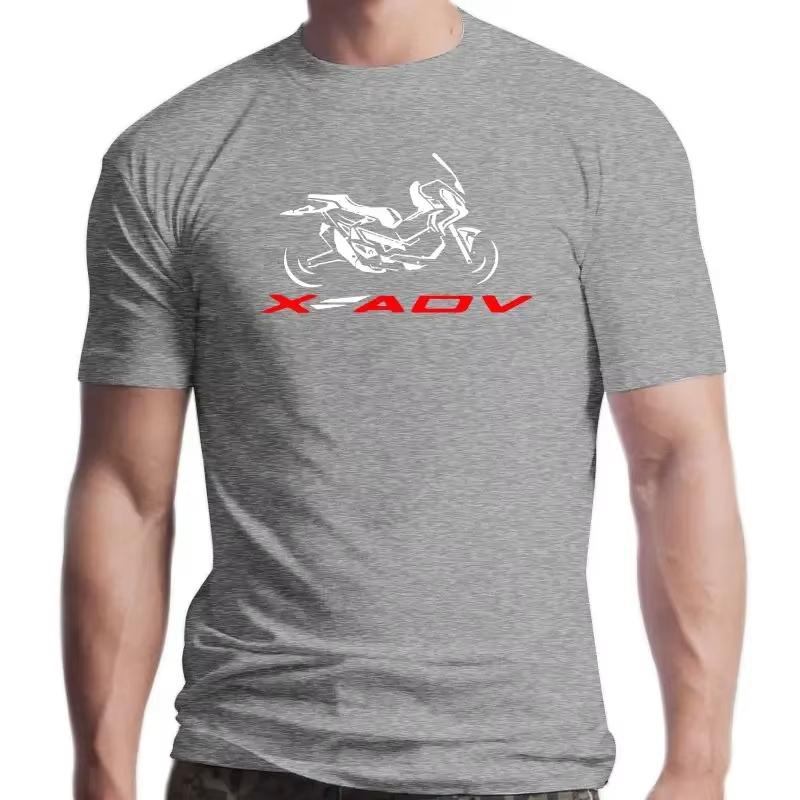 N2024 Short Sleeve Print Men Tee Shi New Japan Motorcycle T-Shirt for Bike Hon X Adv Tshirt Motorcycle Moto Scooter X-Advme