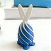 Спиральный Конус 3D Печатный Пасхальный Кролик Цветные Украшения Наполнители для Пасхальной Корзинки Вращающийся Кролик Яйцо Декомпрессия