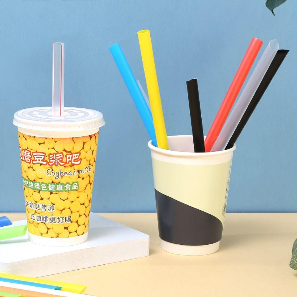 100pcs Disposable Disposable Straws Plastic Juice Straw New Plastic Drinking Straw  Wedding Party