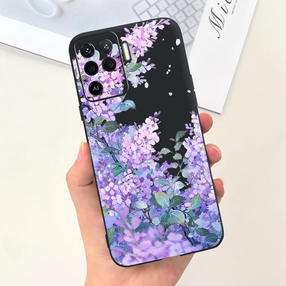 Чехол для OPPO Reno 5 Lite CPH2205 Популярный Цветок Мягкий Силиконовый Задний Чехол для OPPO A94 5G CPH2211 A 94 Reno 5Z Reno5 Lite Бампер