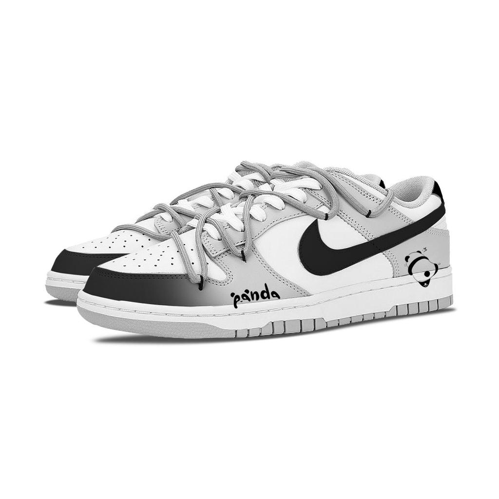 Nike Кроссовки Dunk из кожи коровы, нескользящие, с амортизацией, износостойкие, легкие, низкие, для скейтборда, мужские, белые DD1391-103(Команда298-)