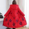 Winter Cotton-padded Clothes Medium and Long Plus Fat Plus Size New Down Cotton-padded Clothes Women's Middle-aged and Elderly Cotton-padded Jackets