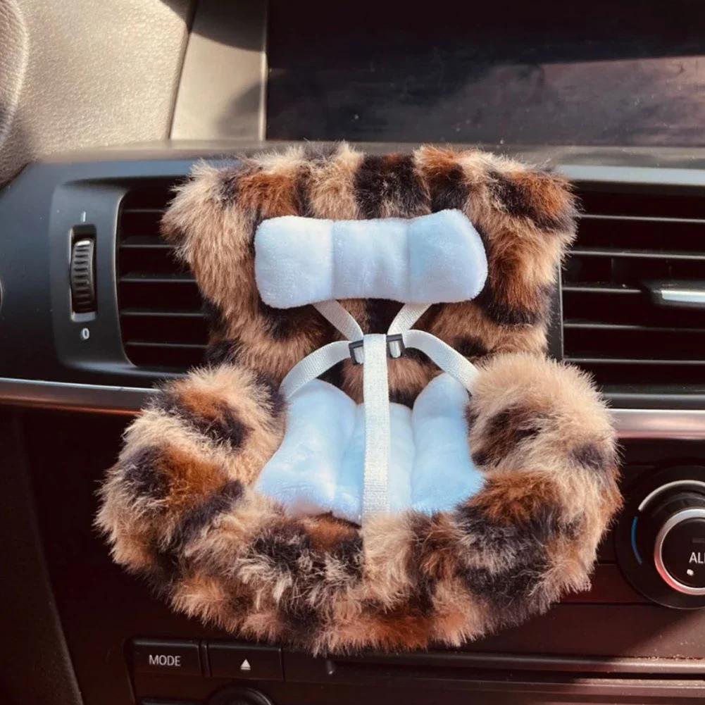 Для 15/17 см Labubu Плюшевое Автокресло Безопасное Сиденье с Украшением в Вентиляционное Отверстие Аксессуары для Куклы Освежитель в Вентиляционное Отверстие Автомобиля