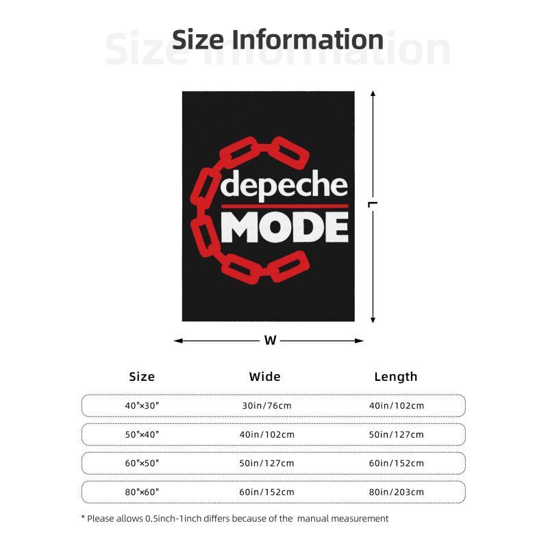 Индивидуальное электронное рок-группа Depeche Крутой режим Плед 3D-печать Мягкий фланелевый флис Теплые пледы Офис Кровать Диван Одеяло