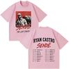 Summer Hot Sale Rapper Ryan Castro Sende Tour 2026 Print T-shirts Y2K Men Women Print Crew Neck Casual T Shirt Breathable Streetwear Casual Tees