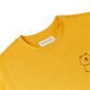 LINE FRIENDS Made by Brown Signature Embroidery Mustard Short -sleeved T -shirt