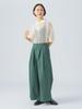 Beams Heart Pants with Side Size S Women's Wide-leg Belts, Green,