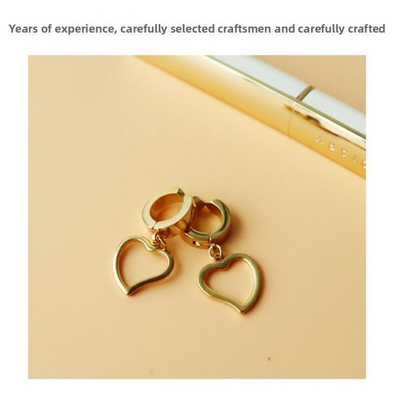 Персонализированные хип-хоп уличные парные серьги-подвески в форме сердца