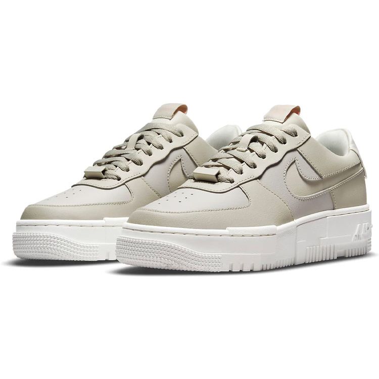 Nike Кроссовки женские Air Force 1 Pixel Light Stone Cream Summit-White Pale-Coral CK6649-104