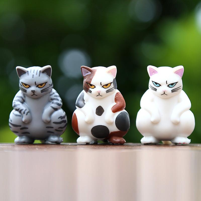 Социальный Кот Креативная Игрушка-Сюрприз ПВХ Фигурка Декор для Стола Автомобильная Витрина Коллекционное Искусство Для Взрослых