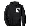 Number Fifty Seven #57 Sports Team Uniform Birthday 57 Hoodie