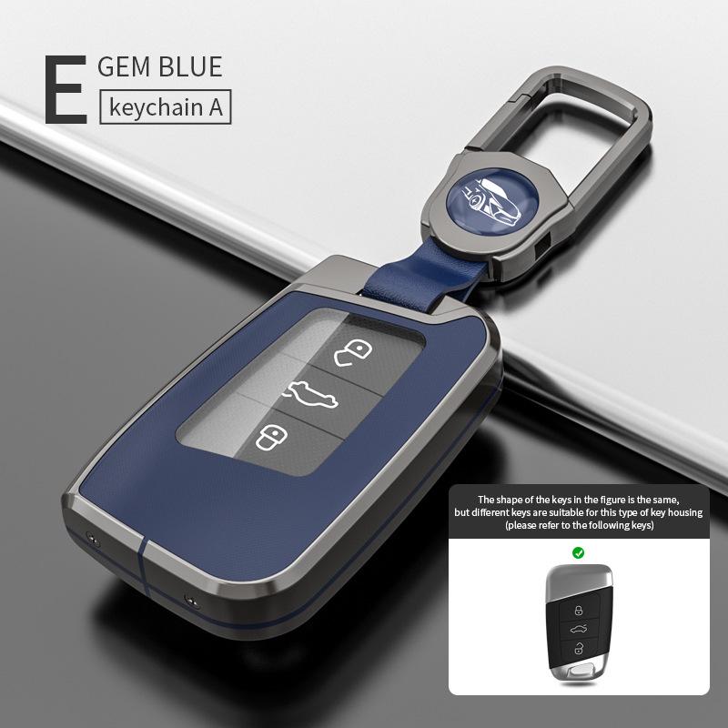 Volkswagen Key Case for Magotan, Passat CC, Tiguan L, Teramont X, Lavida, Magotan B8 - Car Key Shell with Buckle