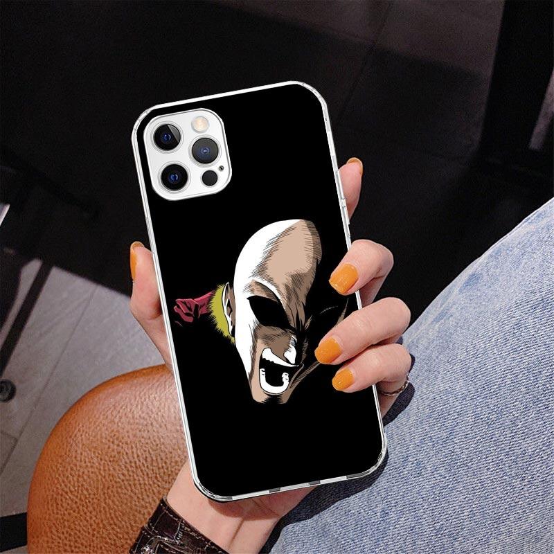 Чехол для телефона One P-Punch-Man Saitama King для iPhone 13 12 Mini 11 Pro Max XS XR X SE 7 8 Plus 5S 5 6S 6 Подарок Печатная Крышка Fundas