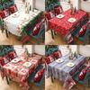 Christmas Printed Tablecloth Rectangle Dining Table Tablecloth Xmas Decorations Party Decoration