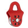 Winch Pulley Block Snatch Block Towing Pulley 4T Load Bearing Capacity Heavy Duty Winch Pulley Red for Truck Tractor ATV UTV