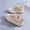 Новые модные и удобные осенние туфли на платформе в стиле «папины кроссовки», корейская версия маленьких белых кроссовок, студенческие кроссовки для бега, спортивная повседневная обувь для женщин