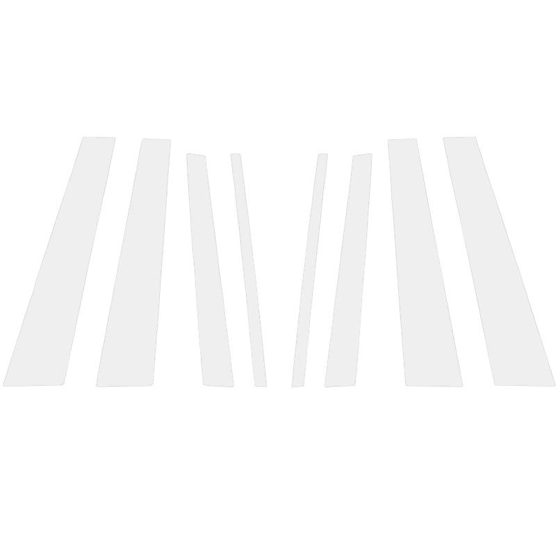 8 шт. Накладки на центральную среднюю стойку BC стойку двери и окна с зеркальным эффектом для Jeep Grand Cherokee L WL75 WL74