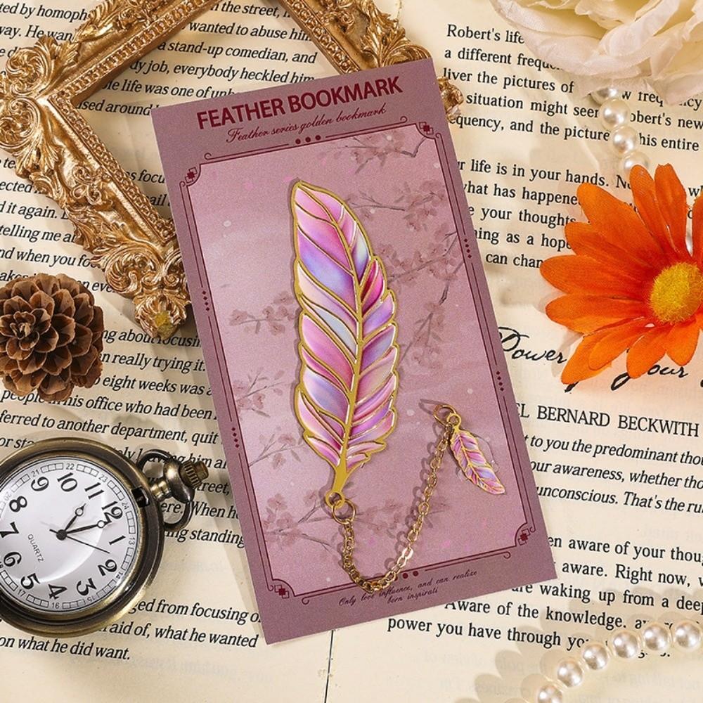 Feather Vintage Feather Bookmark Vintage Book Page Marker Feather Metal Bookmark Friends