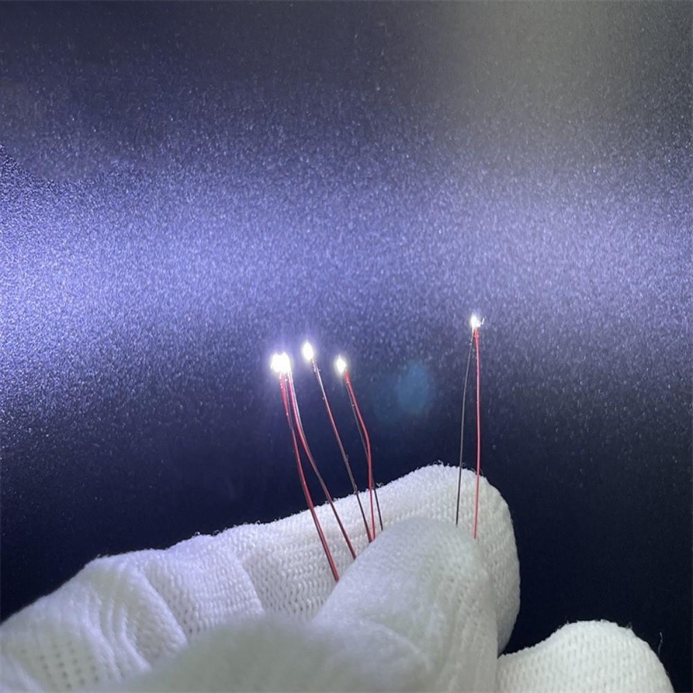 10Pcs Red Black Line 0805LED SMD Wire Light HO N OO Scale Pre-soldered Micro Railway Decoration