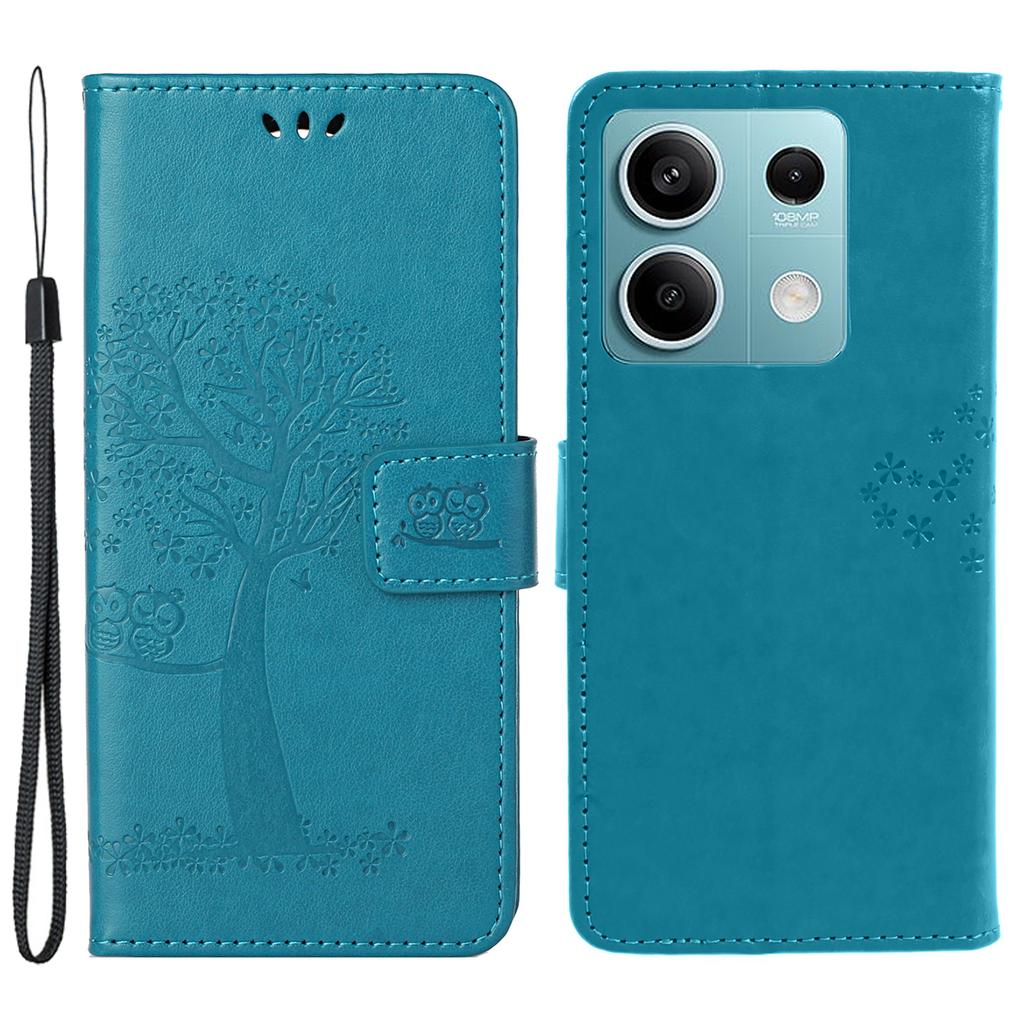 For Xiaomi Redmi Note 13 5G Cell Phone Case Imprinted Leather Cover