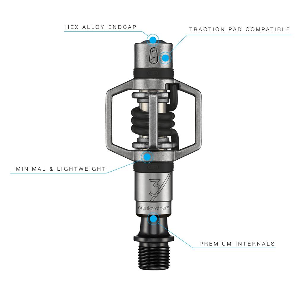 CRANK BROTHERS Ультралегкая педаль для взбивания яиц 3 V2 Черный 574603