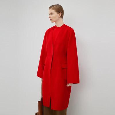 Женское зимнее пальто средней длины из смесовой шерсти 2NB810490