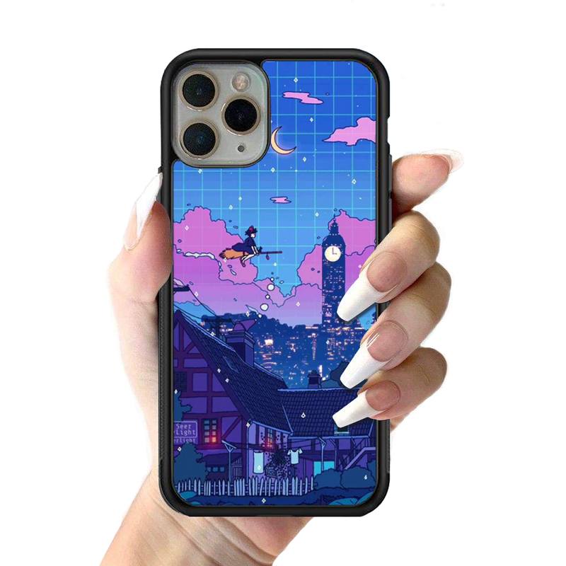 Чехол для телефона Anime Kiki's Delivery Service, силиконовый чехол из ПК+ТПУ для iPhone 11 12 13 Pro Max 8 7 6 Plus X SE XR, твердые чехлы