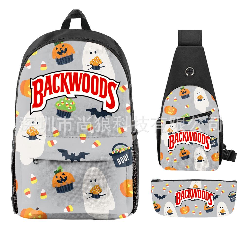 Школьный рюкзак для ученика Backwoods Рюкзак Сумка через плечо Школьная сумка Рюкзак большой емкости Водонепроницаемый рюкзак