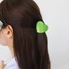 Nipoco Блестящая разноцветная заколка для волос в форме сердца, основные цвета, для женщин
