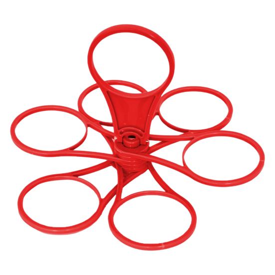 6-Cup Foldable Coffee Carriers Portable Drink Holder Tray with Handle Universal Cup Holder for Parties Camping Beverages