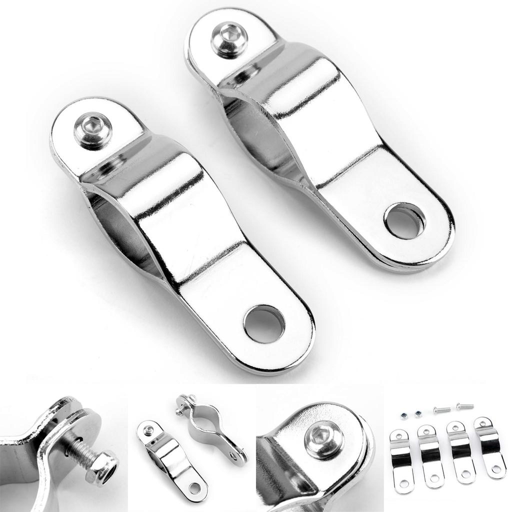 30-35мм Хромированный Регулируемый Мотоциклетный Бугель Дуга Крепление для Противотуманных Фар Кронштейн Зажим