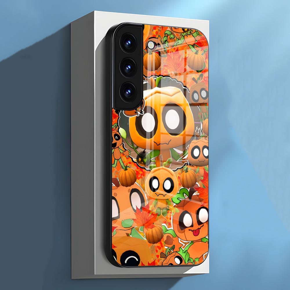 Чехол для телефона Gourdy D-Dandys W-World для Samsung S26 S25 S24 FE S23 S22 S21 Plus S20 Ultra Note20Ultra Черная стеклянная крышка