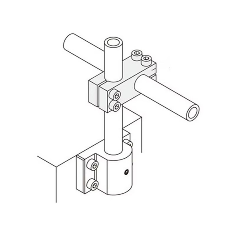 1 шт. Зажим для фиксации стойки из алюминиевого сплава, крепежный крестовой зажим для оптической оси