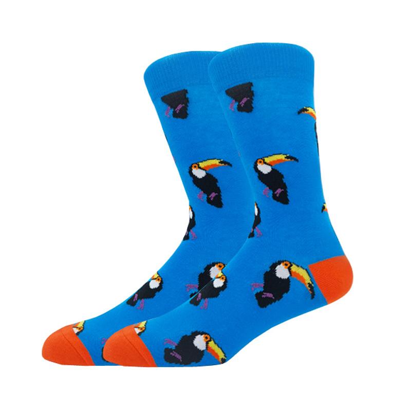 Мужская мода осень-зима носки для скейтборда Happy Creative пингвин дельфин акула коала носки новинка команда смешные мужские носки