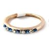 Rhinestone Wedding Band 'Scarlett' Blue - 2 Mm