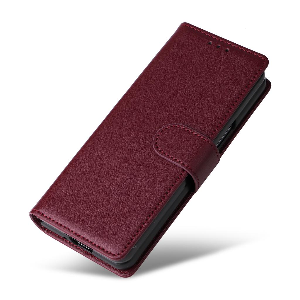 Чехол для Samsung Galaxy Z Fold4 5G из искусственной кожи с 3 отделениями для карт