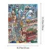 Kawaii Design 3D City Sticker DIY Design Festival Theme DIY Pocket Scene Special Economic Zone Landscape Sticker Festival Gift