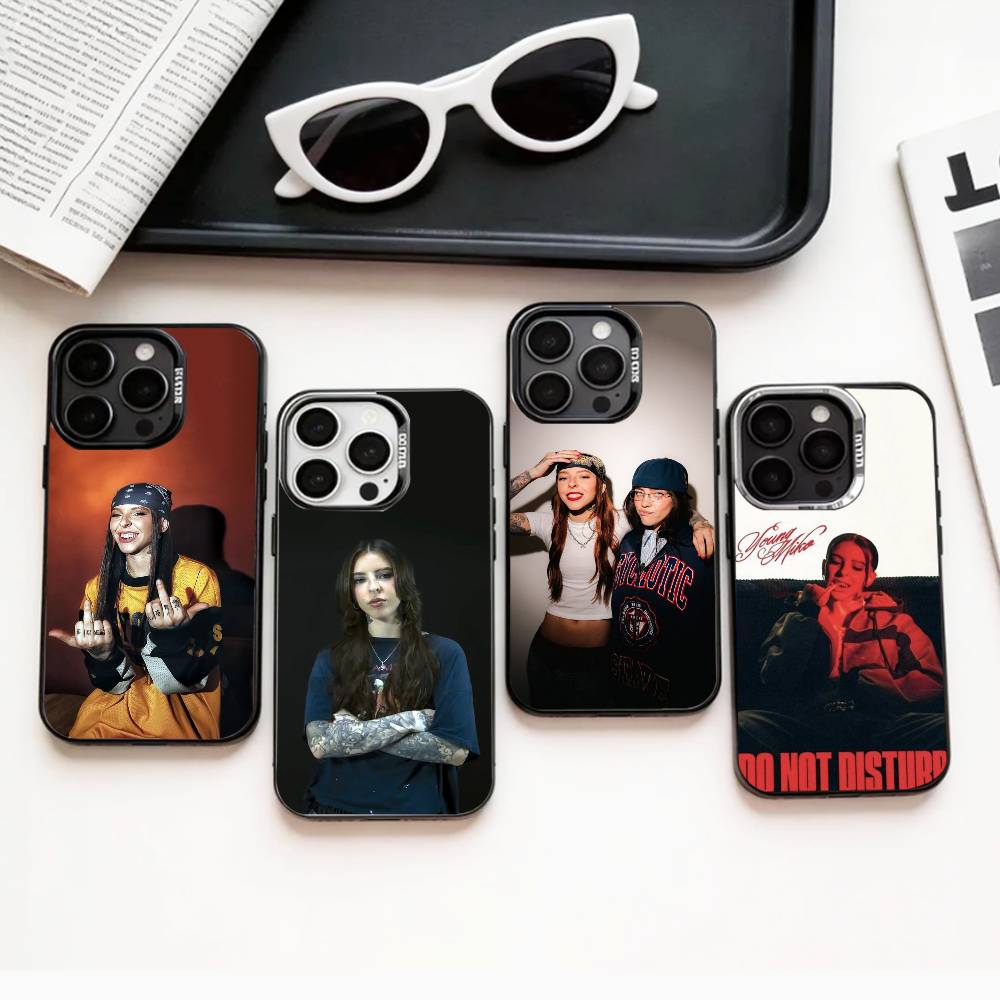 Певица Young Miko Не беспокоить Чехол для телефона для iPhone 17, 16, 15, 14, 13, 12, 11 Plus, Pro Max Цветной Посеребренный Внутренняя крышка