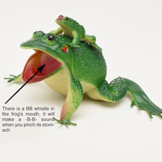 Звучащая игрушка-лягушка Прозрачная текстура Пазл Сложный реквизит Имитация звучащей игрушки-лягушки для презентаций