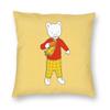 Black Bullet Rupert Bear Pillowcase Polyester Linen Velvet Creative Zip Decorative Car Cushion Case x