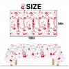 Grabo Bloody Zombie Rectangular Tablecloth, 108 x54in, Polyethylene, White, Halloween Party Supplies Decoration