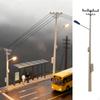HO Scale Power Pole Scenery Decor 1:87 Miniature 3V Telephone Decoration for Sand Table Diorama