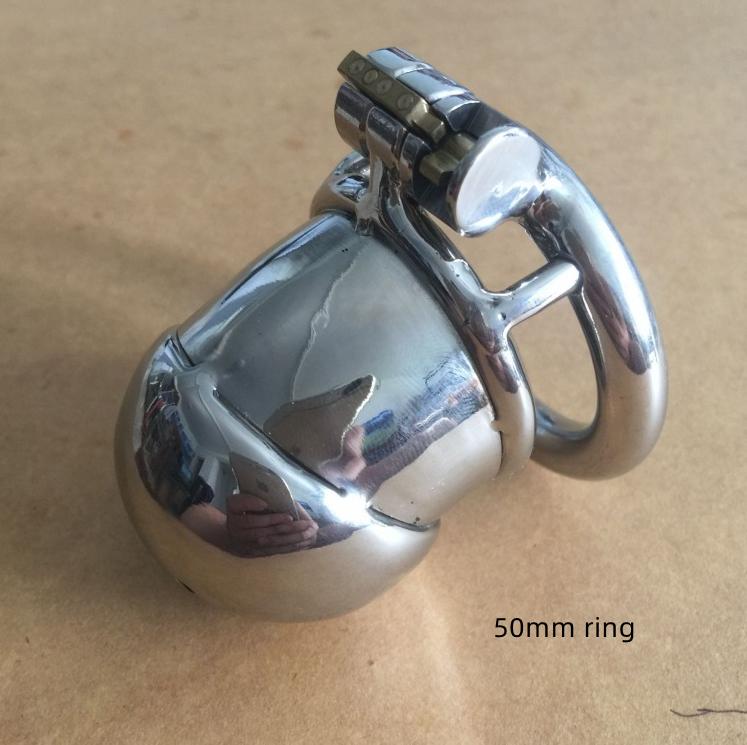 Мужское устройство целомудрия из нержавеющей стали, клетка для члена, замок для пениса, кольцо для члена, пояс верности S031