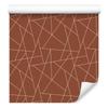 Wallpaper Geometric pattern orange, orange mountain 50x1000