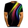 Men's Shirt T Shirt Tee Graphic Round Neck Rainbow Daily Short Sleeve Print Clothing Apparel Basic