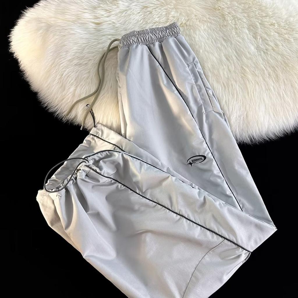 Американские мужские повседневные спортивные мешковатые брюки-карго, широкие уличные спортивные штаны, технологичная одежда, корейские брюки Y2K, одежда для мужчин