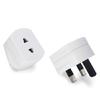 2 Pin to 3 Pin Electric Shaver Adaptor Socket Plug EU to UK Converter - White