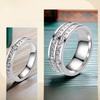 Luxury Women's Stainless Steel Ring: Electroplated Titanium, Non-Fading, Versatile Design