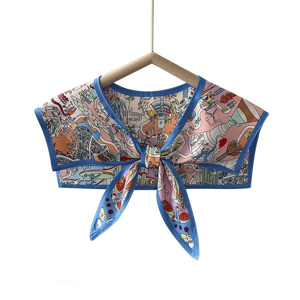Silk Sunscreen Shawl Sunscreen False Collar Fashion Neckwear Summer